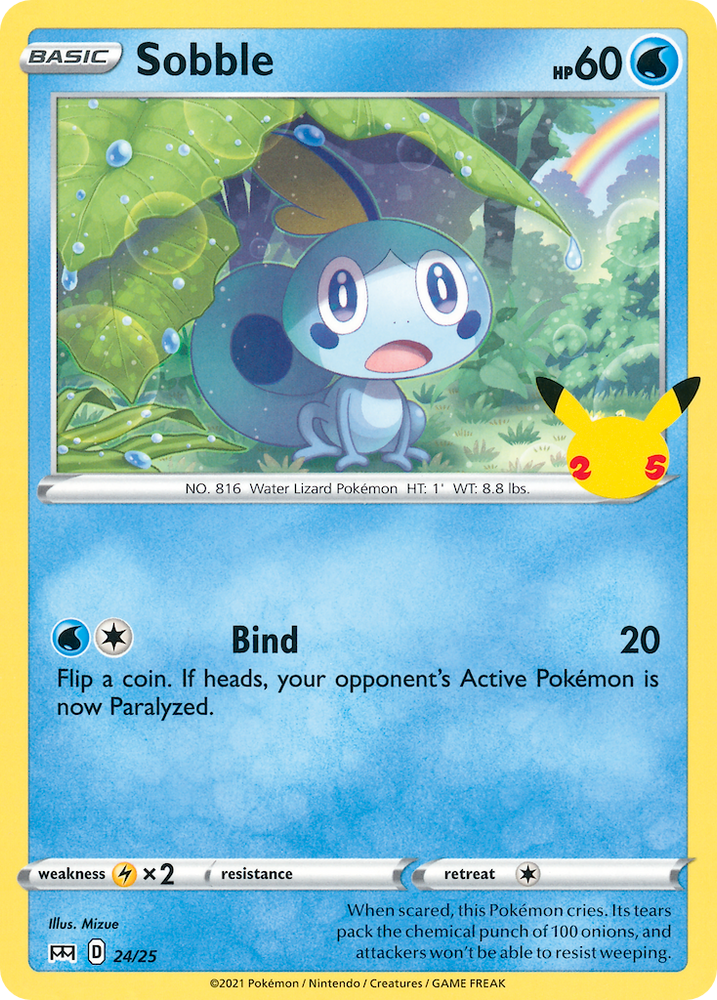 Pokemon | Sobble (24/25) [McDonald's 25th Anniversary] | The Nerd Merchant