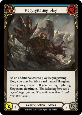 Flesh and Blood TCG | Regurgitating Slog (Blue) [WTR199-C] (Welcome to Rathe)  Alpha Print Normal | The Nerd Merchant