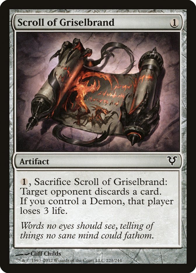 Magic | Scroll of Griselbrand [Avacyn Restored] | The Nerd Merchant