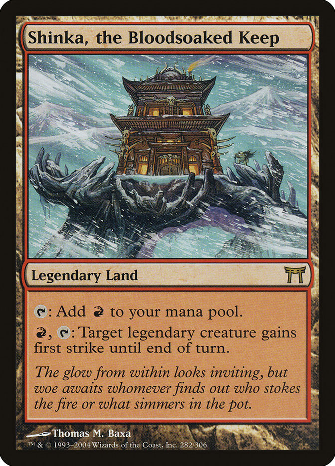 Magic | Shinka, the Bloodsoaked Keep [Champions of Kamigawa] | The Nerd Merchant