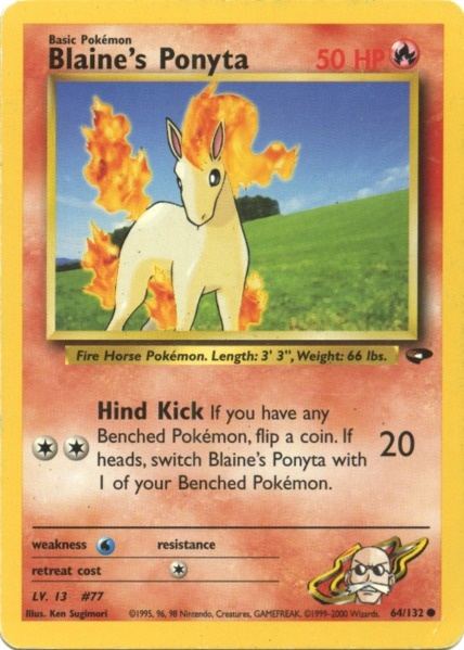 Pokemon | Blaine's Ponyta (64/132) [Gym Challenge Unlimited] | The Nerd Merchant
