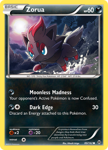 Pokemon | Zorua (89/162) [XY: BREAKthrough] | The Nerd Merchant