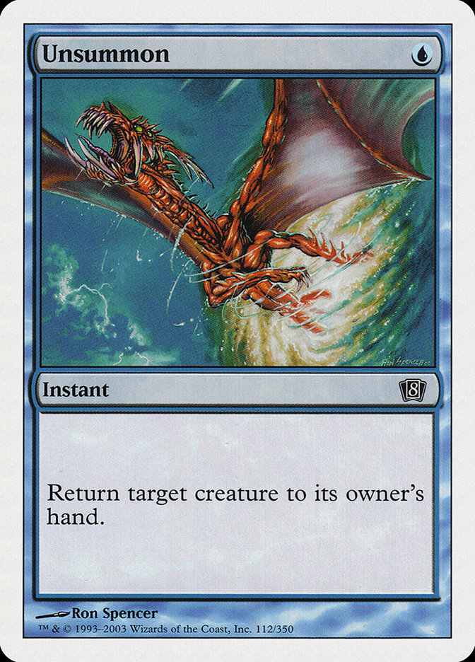 Magic | Unsummon [Eighth Edition] | The Nerd Merchant