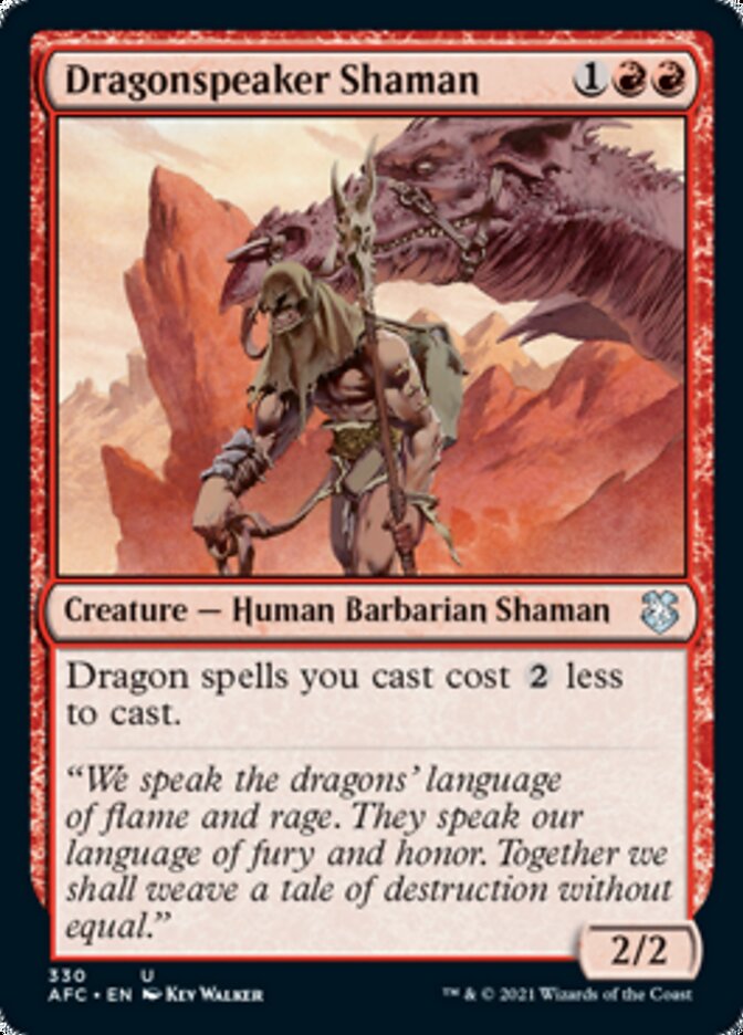 Magic | Dragonspeaker Shaman [Dungeons & Dragons: Adventures in the Forgotten Realms Commander] | The Nerd Merchant