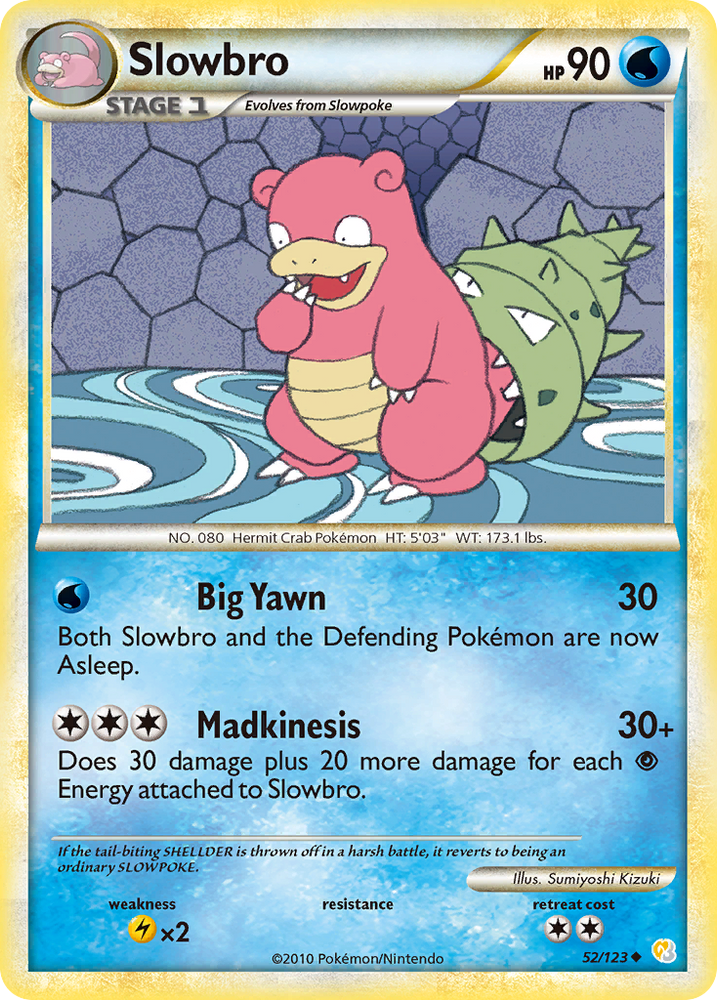 Pokemon | Slowbro (52/123) [HeartGold & SoulSilver: Base Set] | The Nerd Merchant