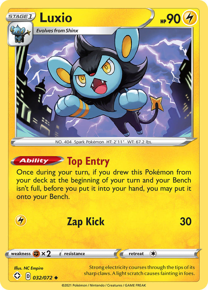 Pokemon | Luxio (032/072) [Sword & Shield: Shining Fates] | The Nerd Merchant