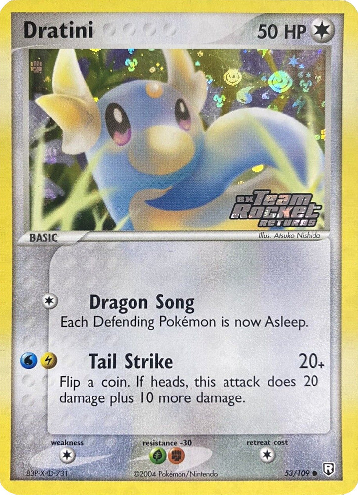 Pokemon | Dratini (53/109) (Stamped) [EX: Team Rocket Returns] | The Nerd Merchant