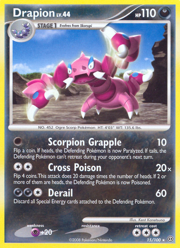 Pokemon | Drapion (15/100) [Diamond & Pearl: Stormfront] | The Nerd Merchant