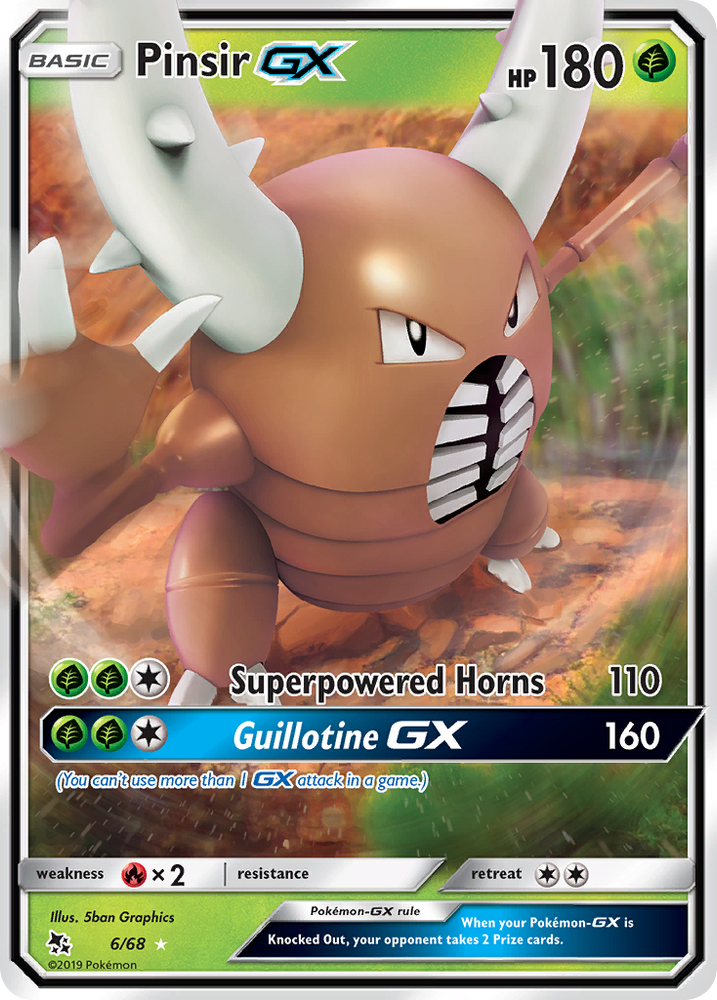 Pokemon | Pinsir GX (6/68) [Sun & Moon: Hidden Fates] | The Nerd Merchant
