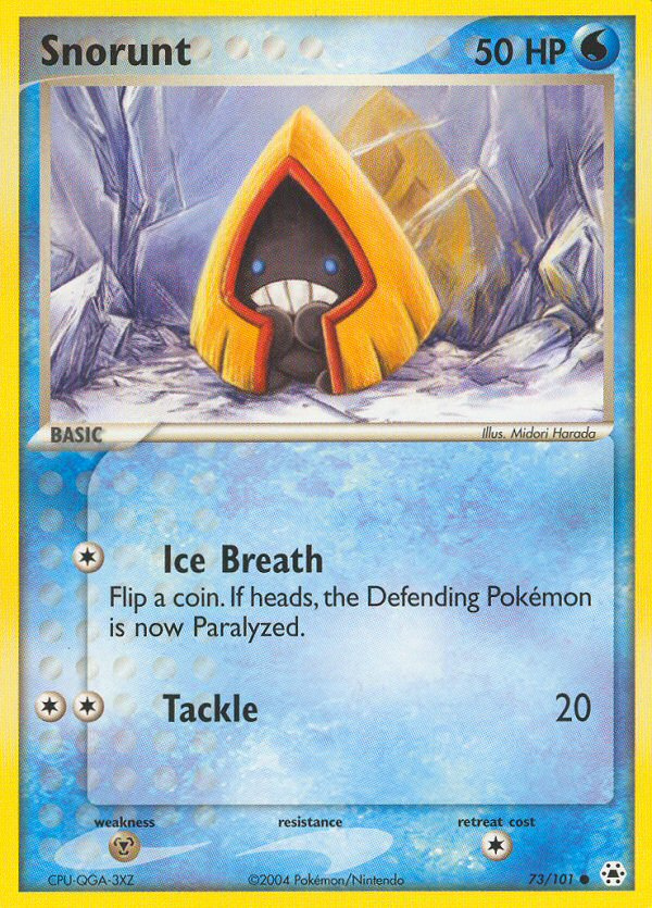 Pokemon | Snorunt (73/101) [EX: Hidden Legends] | The Nerd Merchant