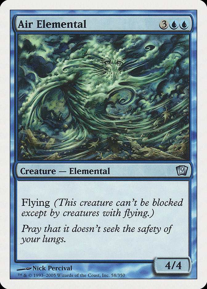 Magic | Air Elemental [Ninth Edition] | The Nerd Merchant