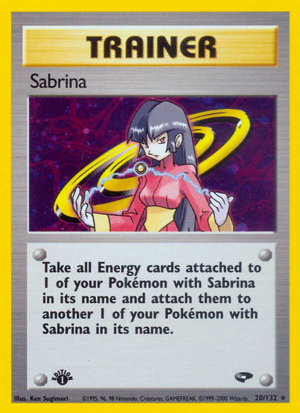 Pokemon | Sabrina (20/132) [Gym Challenge 1st Edition] | The Nerd Merchant