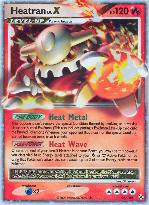 Pokemon | Heatran LV.X (97/100) [Diamond & Pearl: Stormfront] | The Nerd Merchant