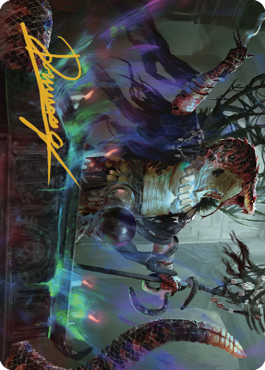 Magic | Sivriss, Nightmare Speaker Art Card (32) (Gold-Stamped Signature) [Commander Legends: Battle for Baldur's Gate Art Series] | The Nerd Merchant