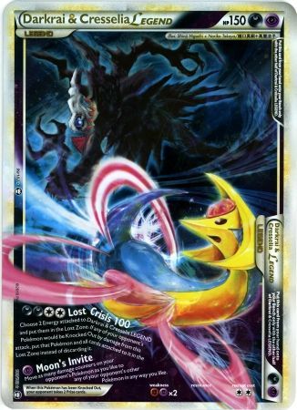 Pokemon | Darkrai & Cresselia LEGEND (99/102) (Jumbo Card) [HeartGold & SoulSilver: Triumphant] | The Nerd Merchant