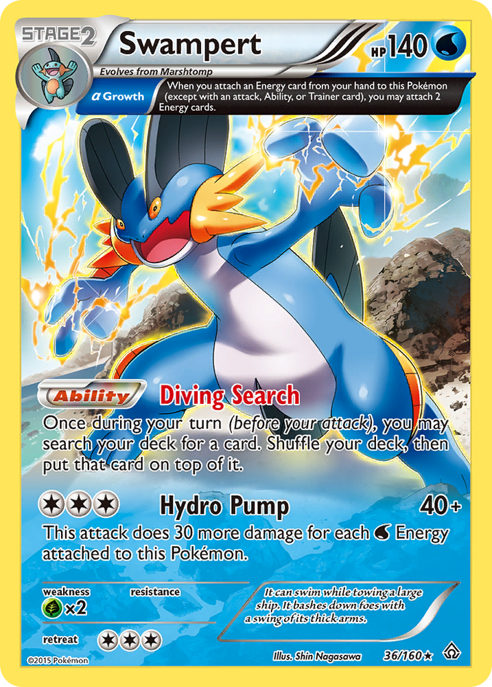 Pokemon | Swampert (36/160) [XY: Primal Clash] | The Nerd Merchant