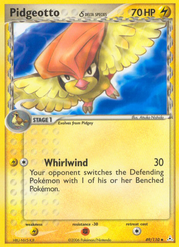 Pokemon | Pidgeotto (49/110) (Delta Species) [EX: Holon Phantoms] | The Nerd Merchant
