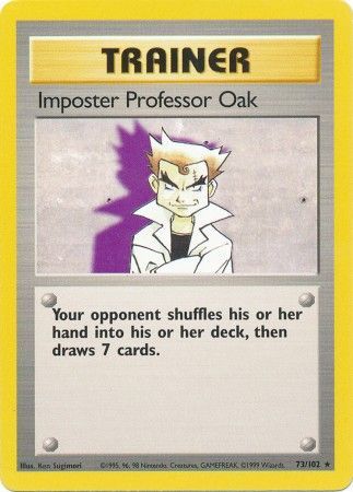 Pokemon | Imposter Professor Oak (73/102) [Base Set Unlimited] | The Nerd Merchant
