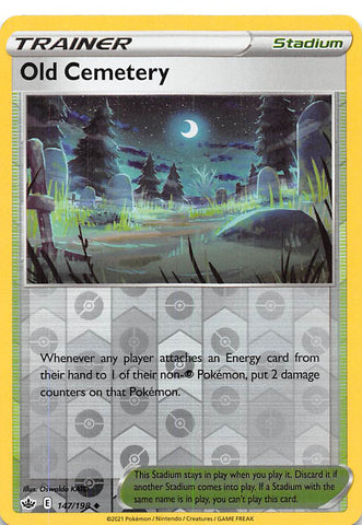 Pokemon | Old Cemetery (147/198) [Sword & Shield: Chilling Reign] | The Nerd Merchant