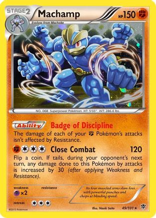 Pokemon | Machamp (49/101) (Cosmos Holo) [Black & White: Plasma Blast] | The Nerd Merchant