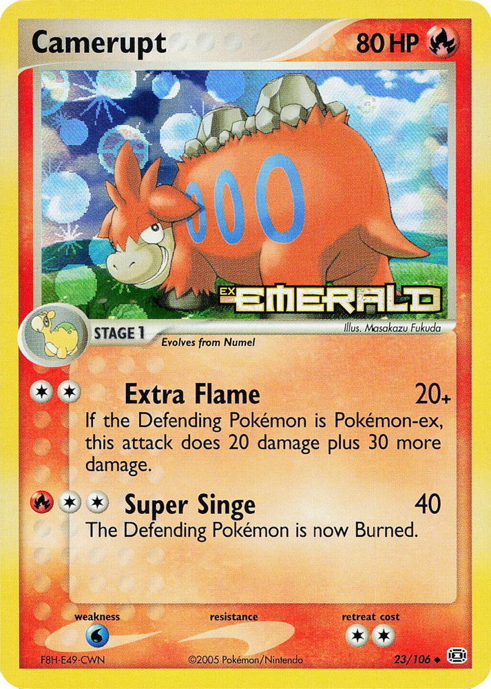 Pokemon | Camerupt (23/106) (Stamped) [EX: Emerald] | The Nerd Merchant