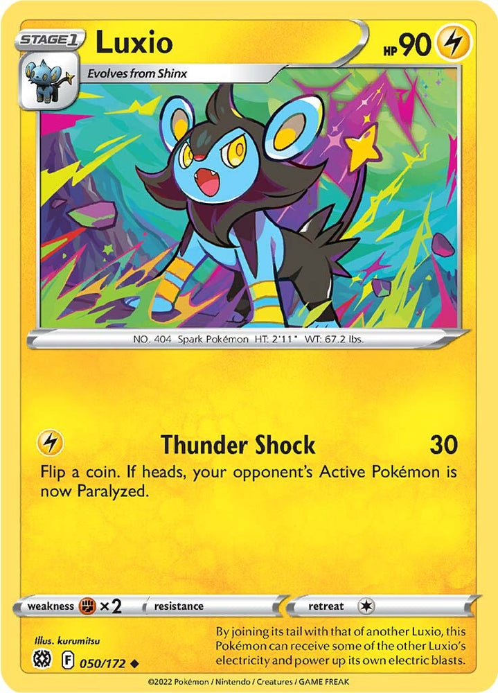 Pokemon | Luxio (050/172) [Sword & Shield: Brilliant Stars] | The Nerd Merchant