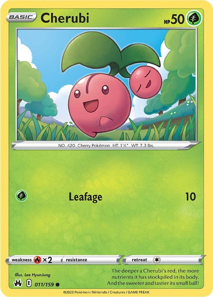 Pokemon | Cherubi (011/159) [Sword & Shield: Crown Zenith] | The Nerd Merchant