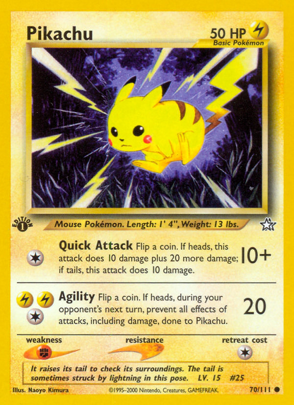 Pokemon | Pikachu (70/111) [Neo Genesis 1st Edition] | The Nerd Merchant
