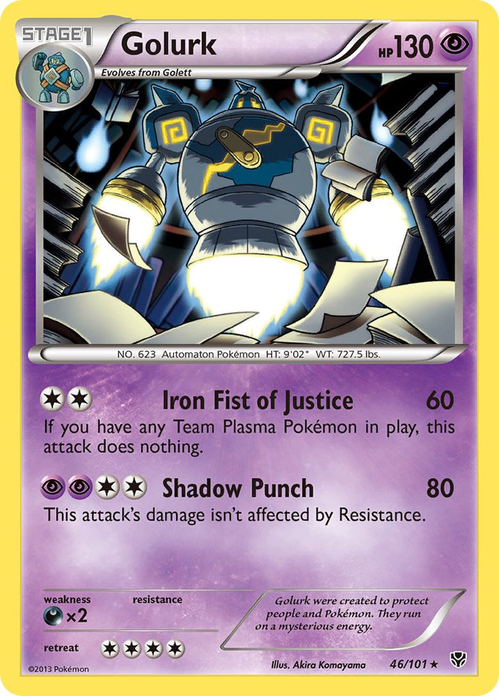 Pokemon | Golurk (46/101) (Theme Deck Exclusive) [Black & White: Plasma Blast] | The Nerd Merchant