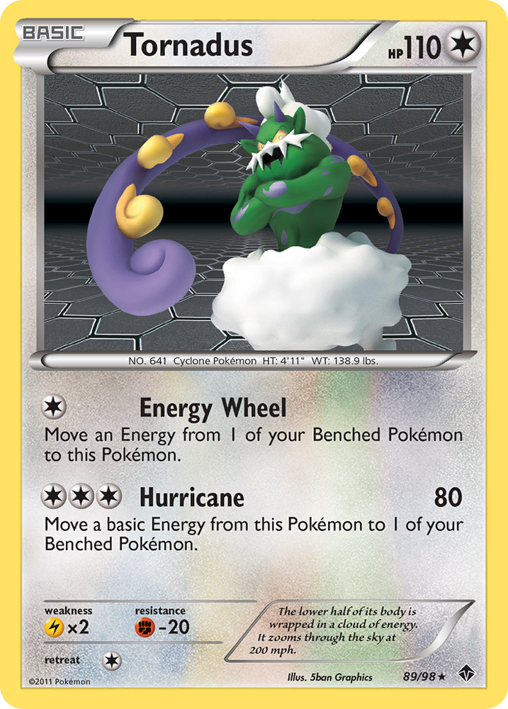 Pokemon | Tornadus (89/98) [Black & White: Emerging Powers] | The Nerd Merchant