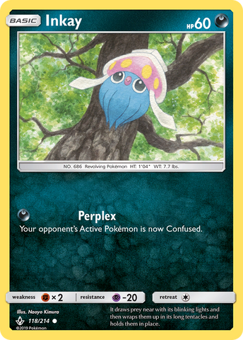 Pokemon | Inkay (118/214) [Sun & Moon: Unbroken Bonds] | The Nerd Merchant