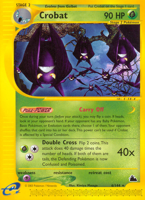 Pokemon | Crobat (6/144) [Skyridge] | The Nerd Merchant