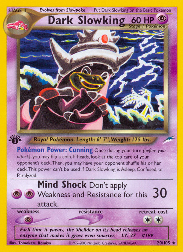 Pokemon | Dark Slowking (20/105) [Neo Destiny 1st Edition] | The Nerd Merchant