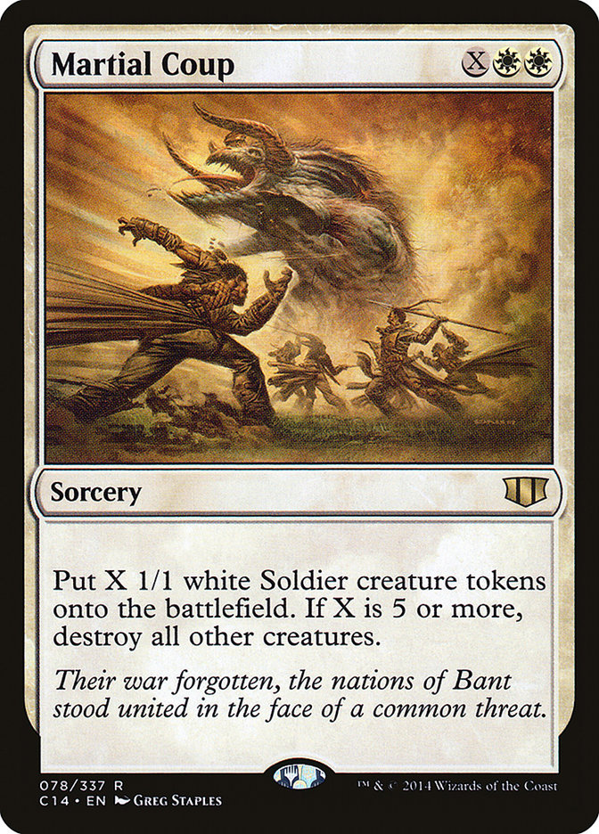 Magic | Martial Coup [Commander 2014] | The Nerd Merchant