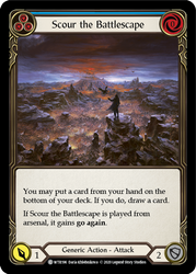 Flesh and Blood TCG | Scour the Battlescape (Blue) [U-WTR196] (Welcome to Rathe Unlimited)  Unlimited Rainbow Foil | The Nerd Merchant
