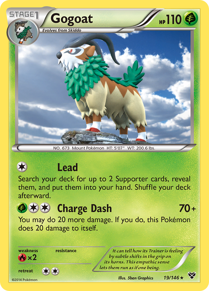 Pokemon | Gogoat (19/146) [XY: Base Set] | The Nerd Merchant
