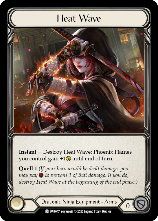 Flesh and Blood TCG | Heat Wave [UPR047] (Uprising)  Cold Foil | The Nerd Merchant