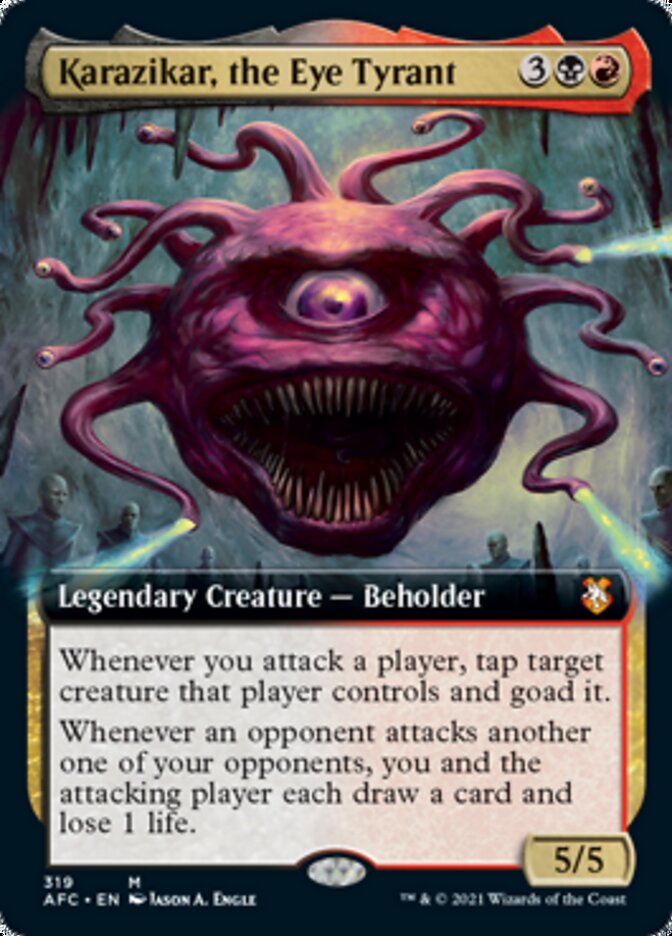 Magic | Karazikar, the Eye Tyrant (Extended Art) [Dungeons & Dragons: Adventures in the Forgotten Realms Commander] | The Nerd Merchant