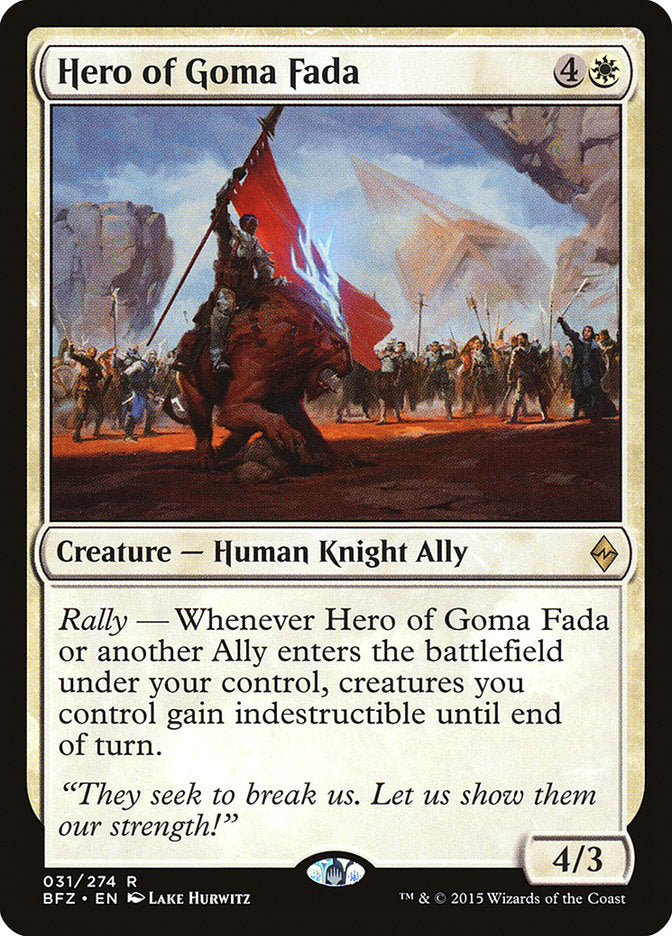 Magic | Hero of Goma Fada [Battle for Zendikar] | The Nerd Merchant