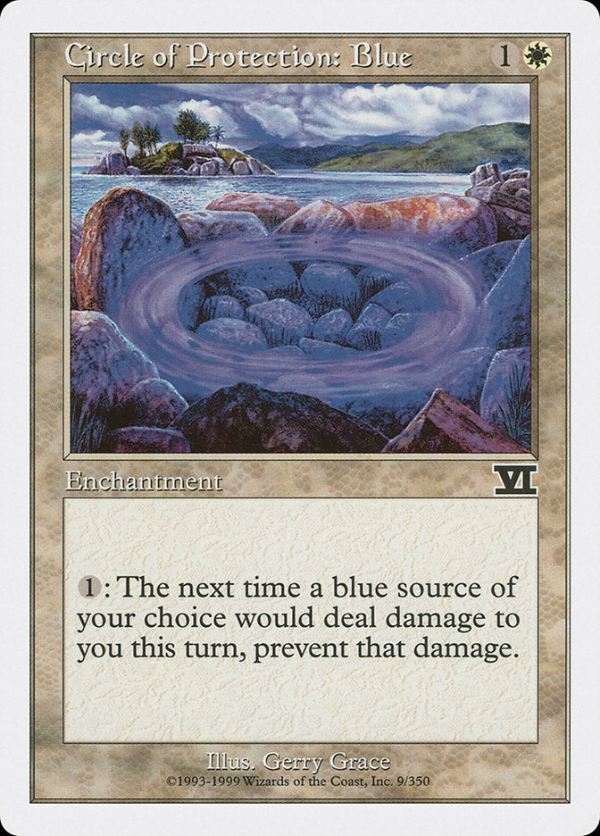 Magic | Circle of Protection: Blue [Classic Sixth Edition] | The Nerd Merchant