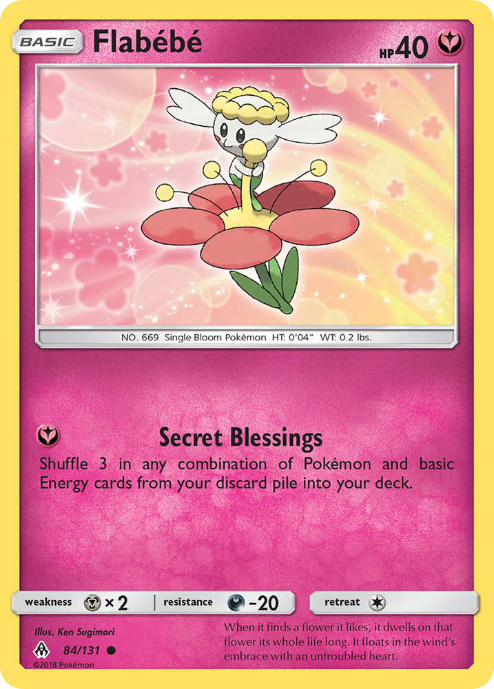 Pokemon | Flabebe (84/131) [Sun & Moon: Forbidden Light] | The Nerd Merchant