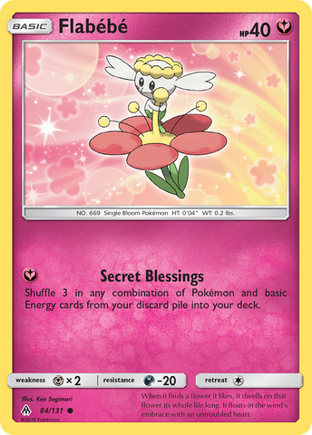 Pokemon | Flabebe (84/131) [Sun & Moon: Forbidden Light] | The Nerd Merchant