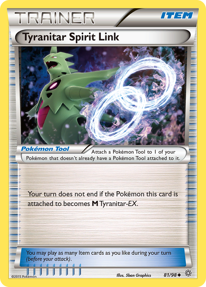 Pokemon | Tyranitar Spirit Link (81/98) [XY: Ancient Origins] | The Nerd Merchant