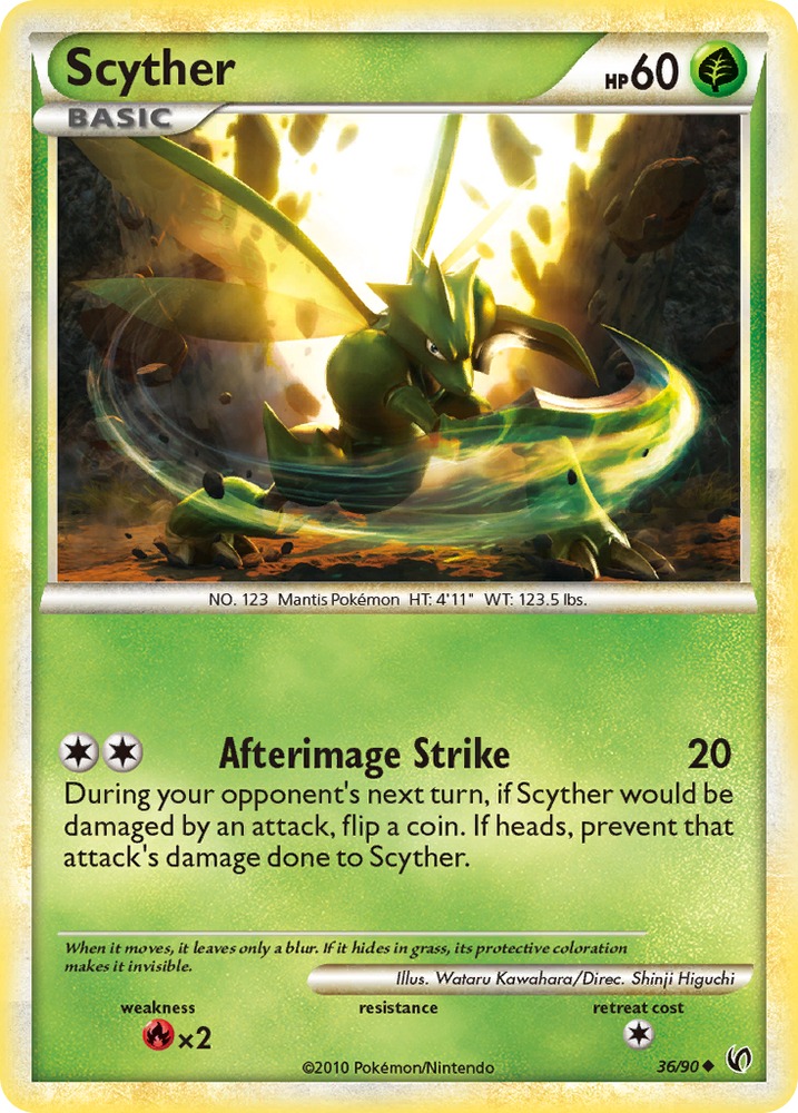 Pokemon | Scyther (36/90) [HeartGold & SoulSilver: Undaunted] | The Nerd Merchant
