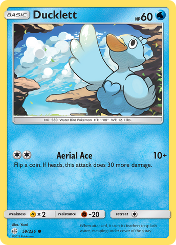 Pokemon| Ducklett (59/236) [Sun & Moon: Cosmic Eclipse] | The Nerd Merchant