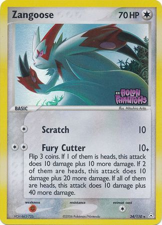 Pokemon | Zangoose (34/110) (Stamped) [EX: Holon Phantoms] | The Nerd Merchant