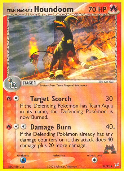 Pokemon | Team Magma's Houndoom (34/95) [EX: Team Magma vs Team Aqua] | The Nerd Merchant