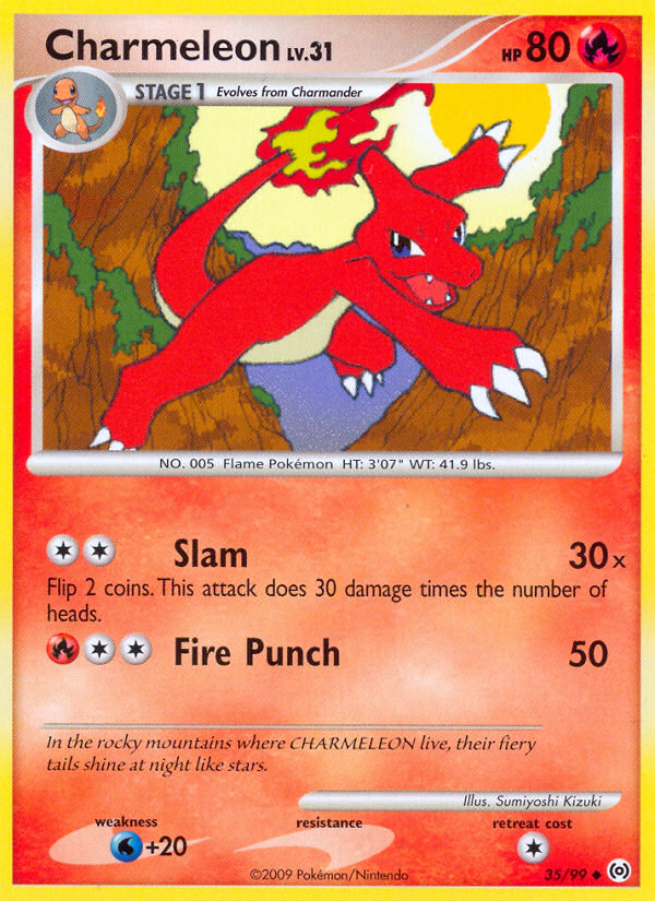 Pokemon | Charmeleon (35/99) [Platinum: Arceus] | The Nerd Merchant