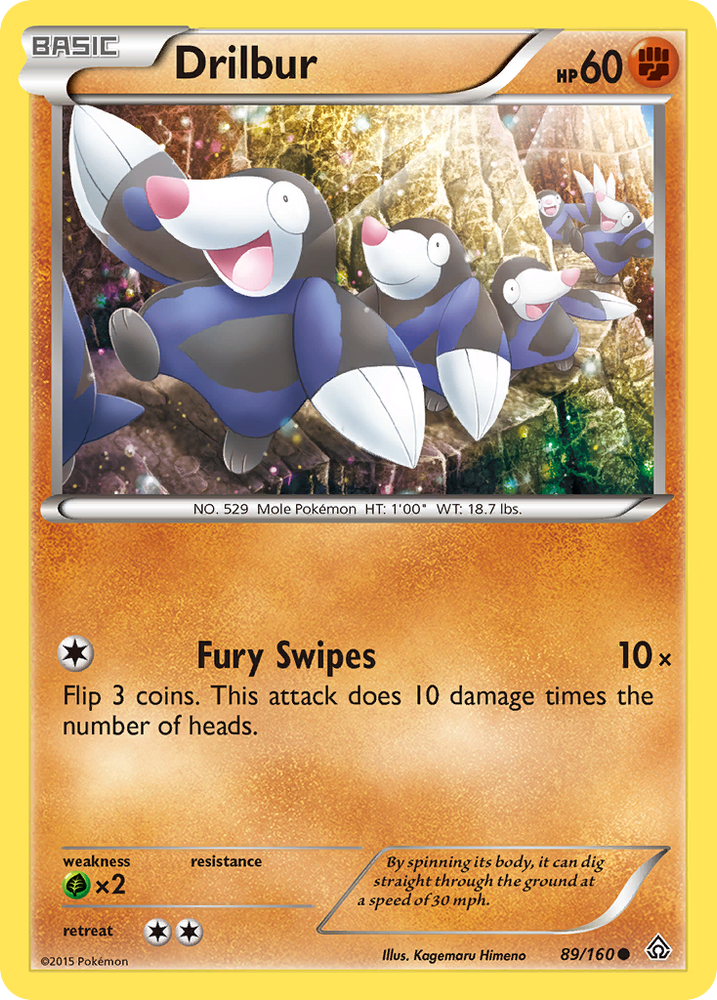 Pokemon | Drilbur (89/160) [XY: Primal Clash] | The Nerd Merchant