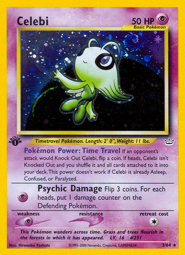 Pokemon | Celebi (3/64) [Neo Revelation 1st Edition] | The Nerd Merchant